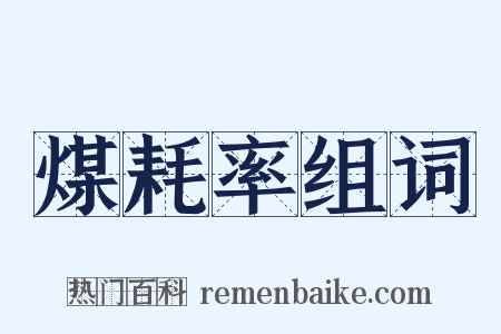 煤耗率组词是什么意思的图片